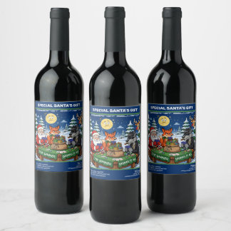 The Winner Drinks It All Wine Label