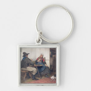 The Winning Piece (w/c on paper) Key Ring