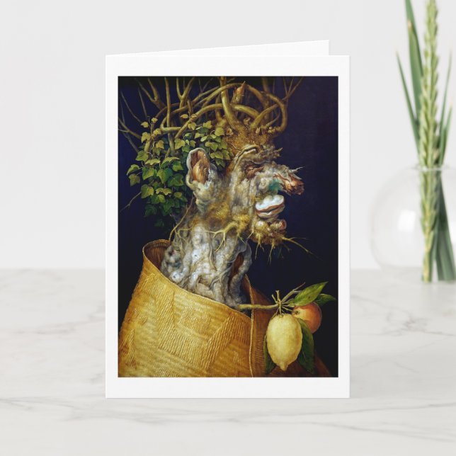 The Winter, Arcimboldo Card (Front)