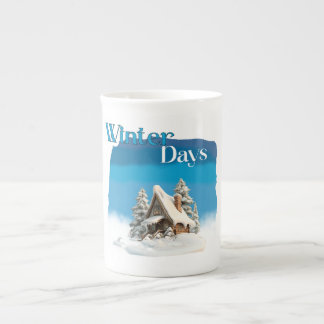 The Winter Days December Christmas Bone China Mug