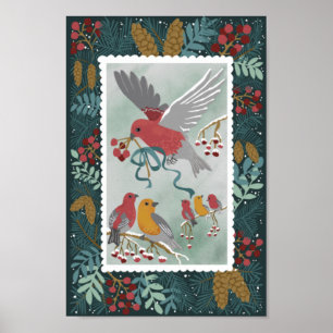 The Winter Earth Song Green Poster