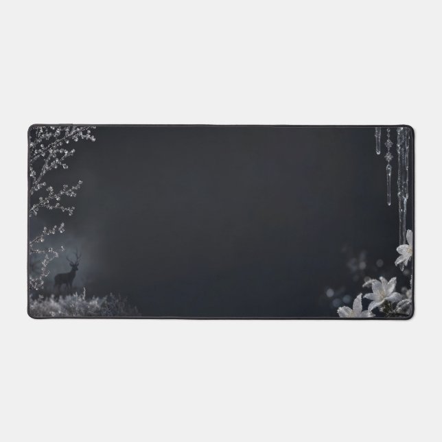 The Winter Forest Stag Edition Desk Mat (Front)