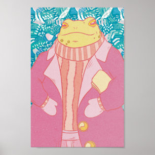 The Winter Frog Poster