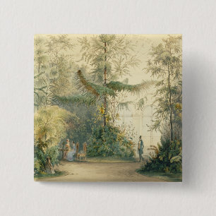 The Winter Garden of the Hofburg Palace, Vienna, 1 15 Cm Square Badge