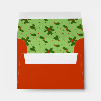 The Winter: Happy Holly Days Pattern A2 Note Card Envelope