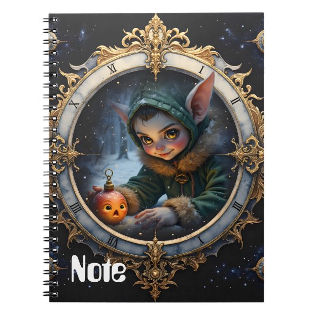 The Winter Keykeeper & The Reluctant Ornament.  Notebook (Front)