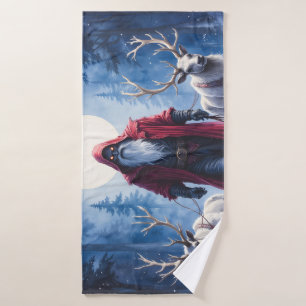 The Winter King Arrives.  Bath Towel Set