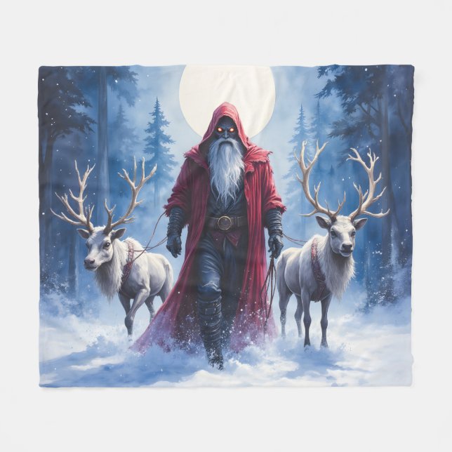 The Winter King Arrives.  Fleece Blanket (Front (Horizontal))