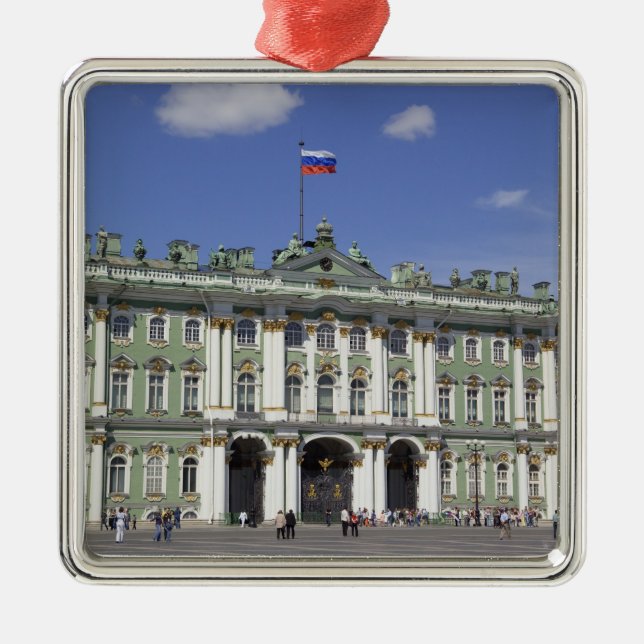 The Winter Palace, St Petersburg, Russia (RF) Metal Tree Decoration (Front)