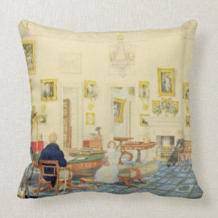 The Winter Room in the Artist's House at Patna, In Cushion