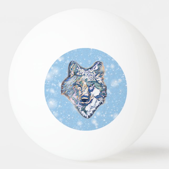 The Winter Wolf   Ping Pong Ball (Front)