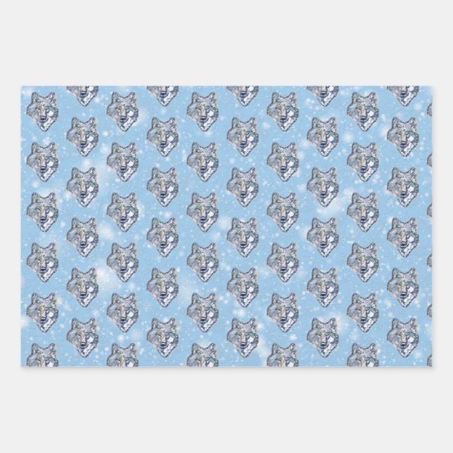 The Winter Wolf    Wrapping Paper Sheet (Front)