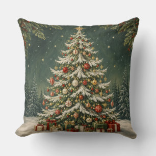 The Winter Woodland's Crown Jewel Cushion