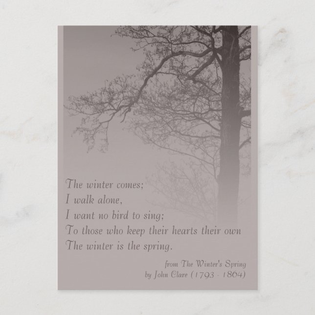 The Winter's Spring CC0373 Poetry Postcard (Front)
