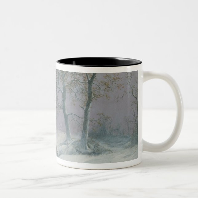 The wintry road to market Two-Tone coffee mug (Right)