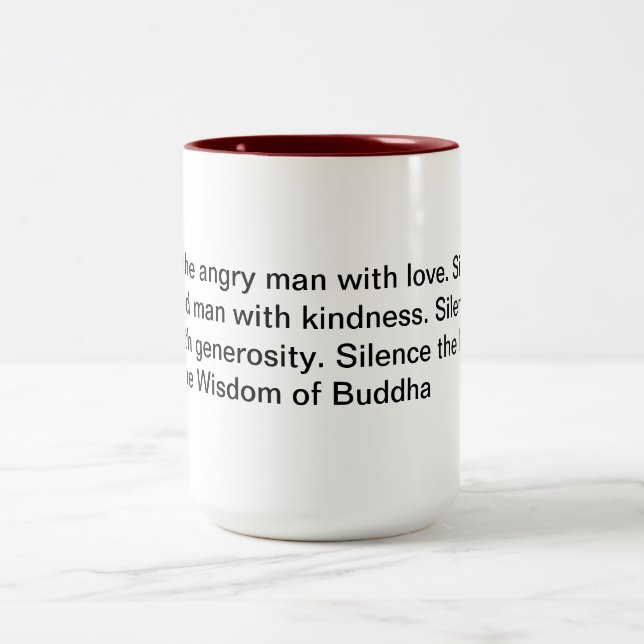 The Wisdom of Buddha Two-Tone Coffee Mug (Center)