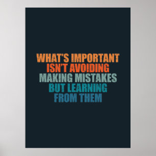 The Wisdom of Mistakes Growth Mindset Poster