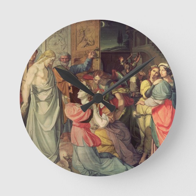 The Wise and Foolish Virgins Round Clock (Front)