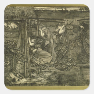 The Wise and Foolish Virgins Square Sticker