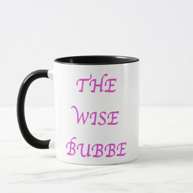 The Wise Bubbie Passover Seder Mug (Left)