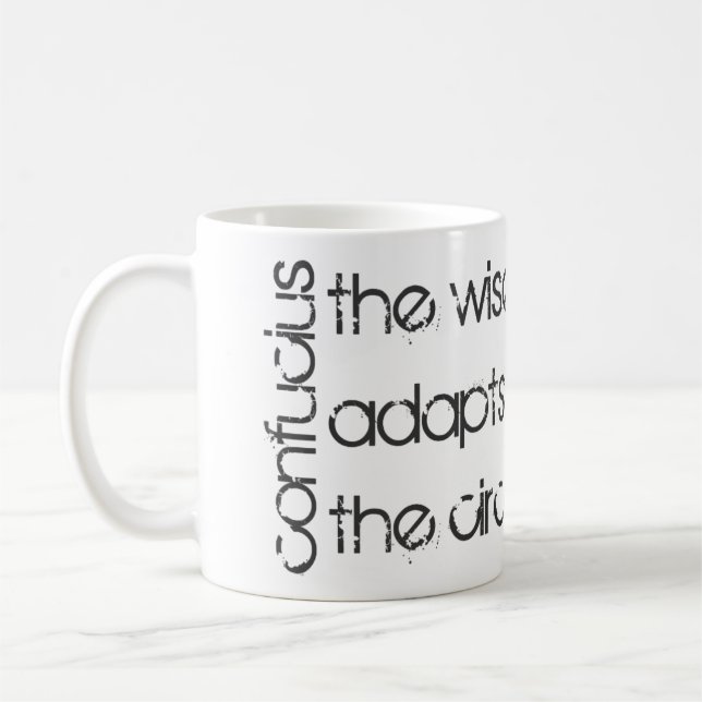 The Wise Man Adapts Himself to the Circumstances Coffee Mug (Left)