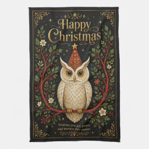 The Wise Messenger’s Yuletide Bloom Tea Towel