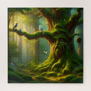 The Wise Old Tree of the Enchanted Forest Jigsaw Puzzle