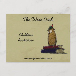 The Wise Owl Postcard