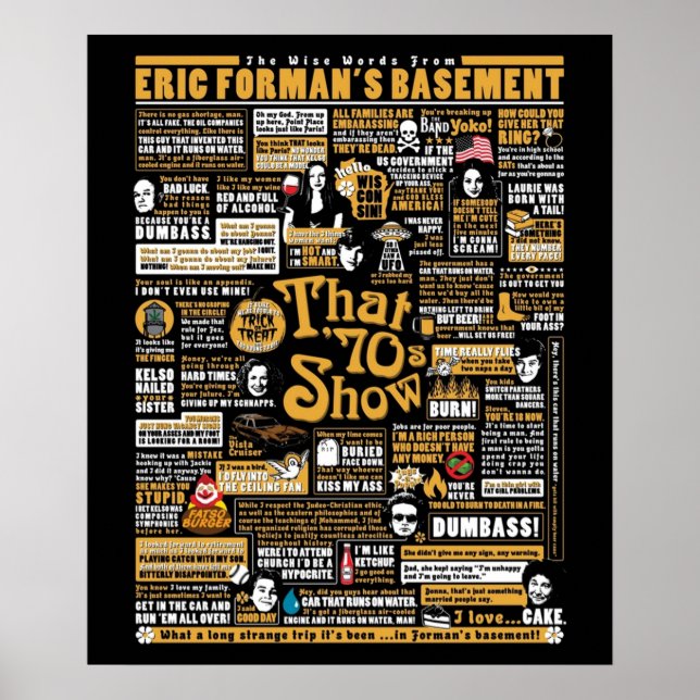 The Wise Words From Eric Formans Basement Poster (Front)