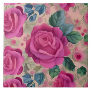 The Wisper Of Roses - Soft And Serene Ceramic Tile