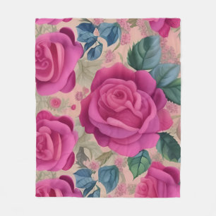 The Wisper Of Roses - Soft And Serene Fleece Blanket