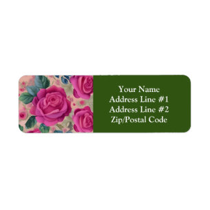 The Wisper Of Roses - Soft And Serene Return Address Label