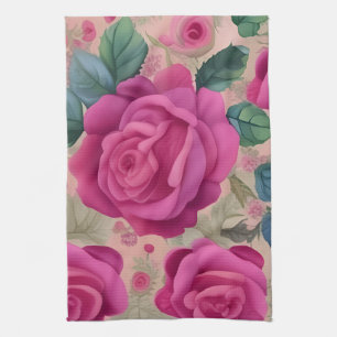 The Wisper Of Roses - Soft And Serene Tea Towel