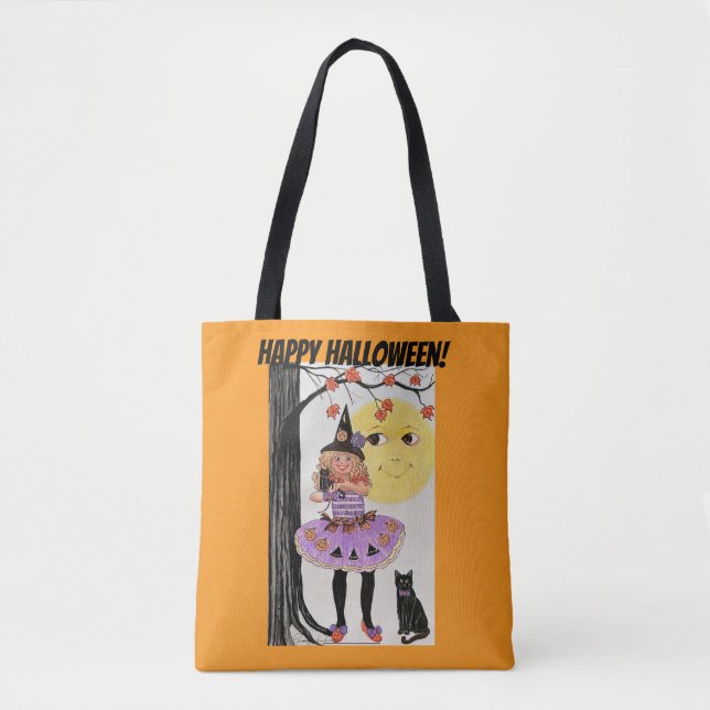 The Witch and the Moon  Tote Bag (Front)