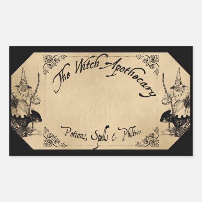THE WITCH APOTHECARY LABEL (Front)