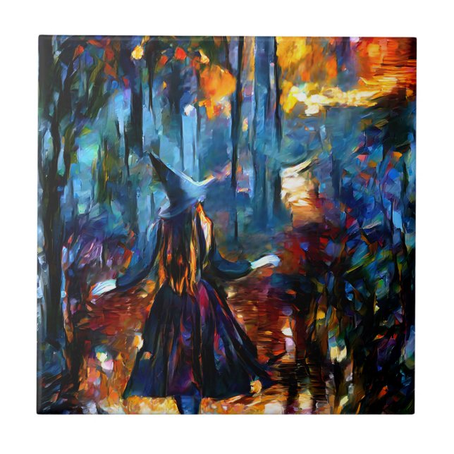 The Witch Ceramic Tile (Front)