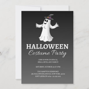 The Witch Ghost's Halloween Costume Party Invitation