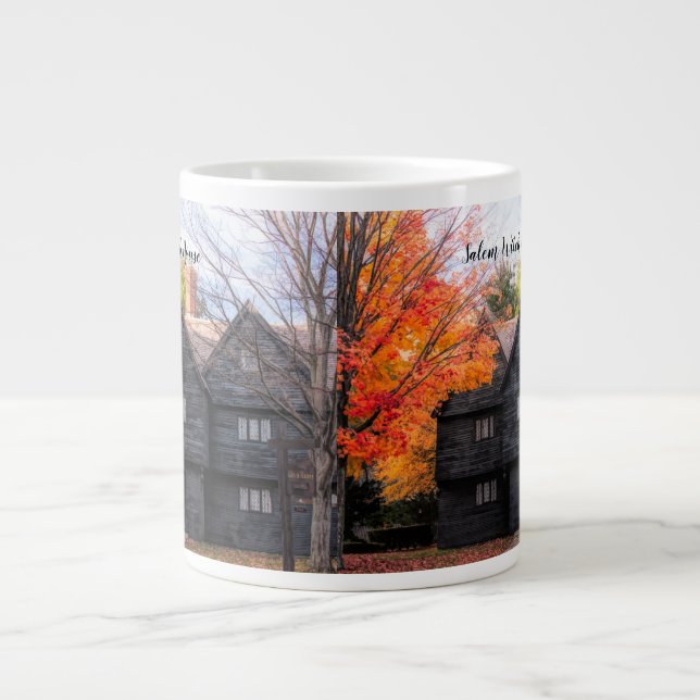 The "Witch house" of Salem Massachusetts Large Coffee Mug (Front)