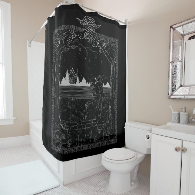 The Witch in the Wood: Untold Folktale Shower Curtain (In Situ)