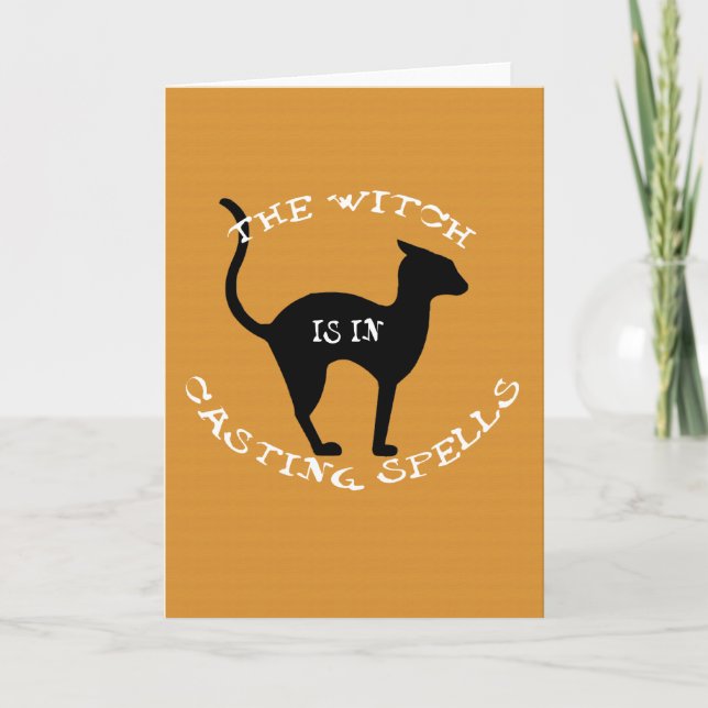 The Witch Is In Card (Front)