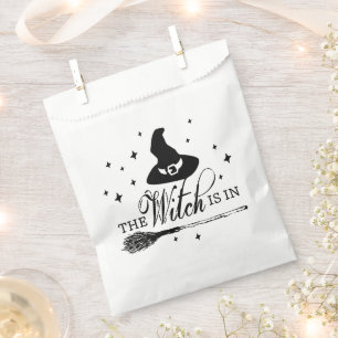 The Witch Is In Halloween Party Favour Bag