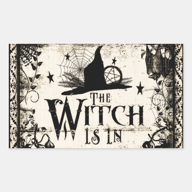 The Witch Is In!  Stickers (Front)