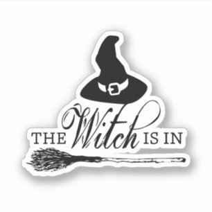 The Witch Is In Witch Hat & Broomstick Vinyl