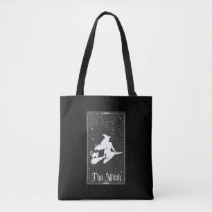 The Witch Mama and Cat Tarot Tote Bag