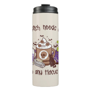 The Witch Needs Coffee - Coffee Lover Thermal Tumbler