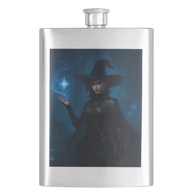 The Witch of VEKAR’NOCT Hip Flask (Front)