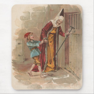 The Witch put Hansel in the Stable Mouse Pad