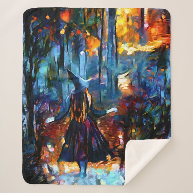 The Witch Sherpa Blanket (Front)