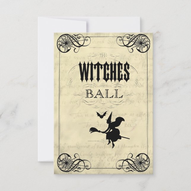The Witches Ball Halloween RSVP (Front)