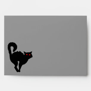 The Witches Cat Halloween Envelope